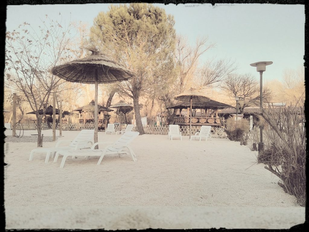 Beach in the Cévennes near Anduze and Ales Masillargues Attuech