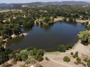 el lago y la pesca