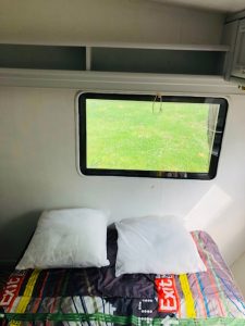 The caravan bedroom